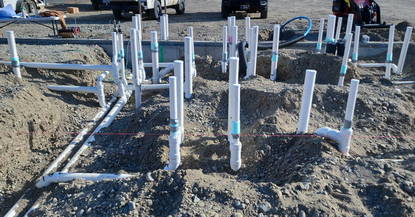 Septic system installation for a rural property by Prime Plumbing near Billings, MT